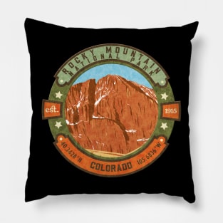 Rocky Mountain National Park Colorado Pillow