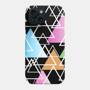 TRIANGLE PATTERN, COLORFUL TRIANGLES Phone Case