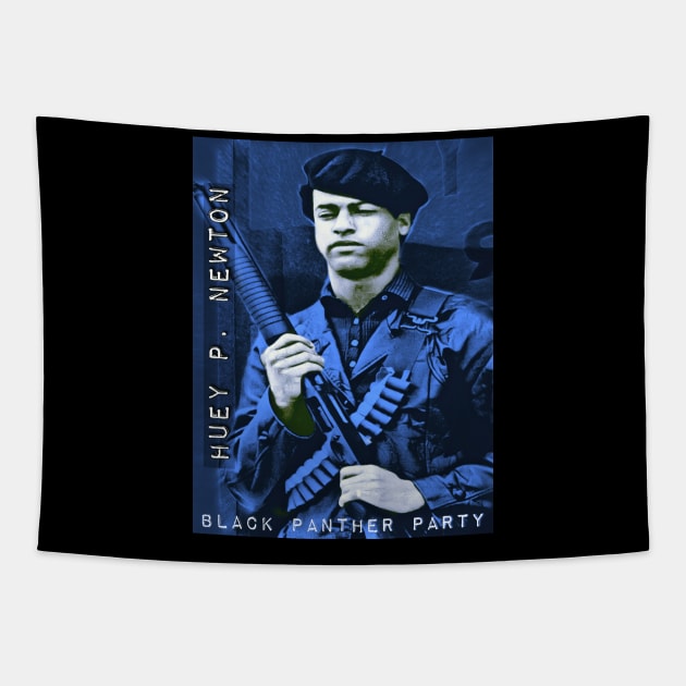 Huey P. Newton (B) Tapestry by BlackOzean