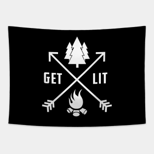 Camping - Get Lit Tapestry