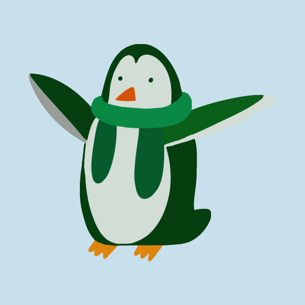 Green Penguin by saradaboru