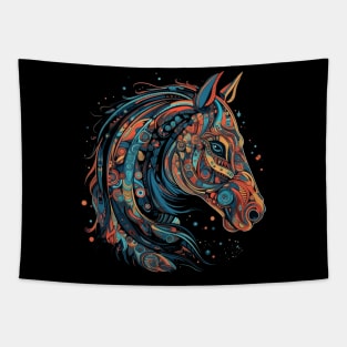 Unleash Your Inner Strength with Our Vibrant Zodiac Horse T-Shirt Design Tapestry