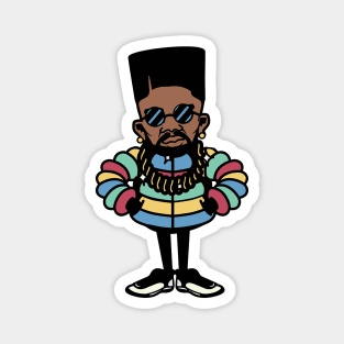 Retro Old School Hip Hop Cartoon Character Magnet