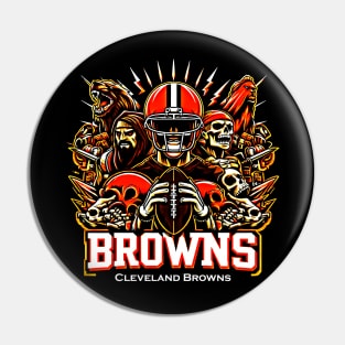 Cleveland Browns Scary Pin