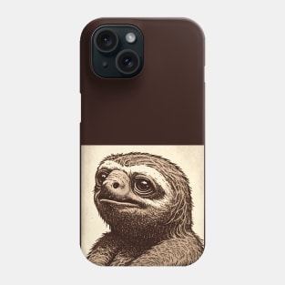 Old Fashioned Sloth Phone Case