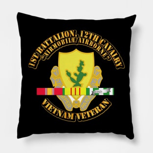 1st Battalion, 12th Cavalry Regiment w SVC Ribbons Pillow