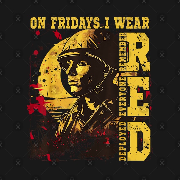 On friday I support troops wearing red by Dreamsbabe