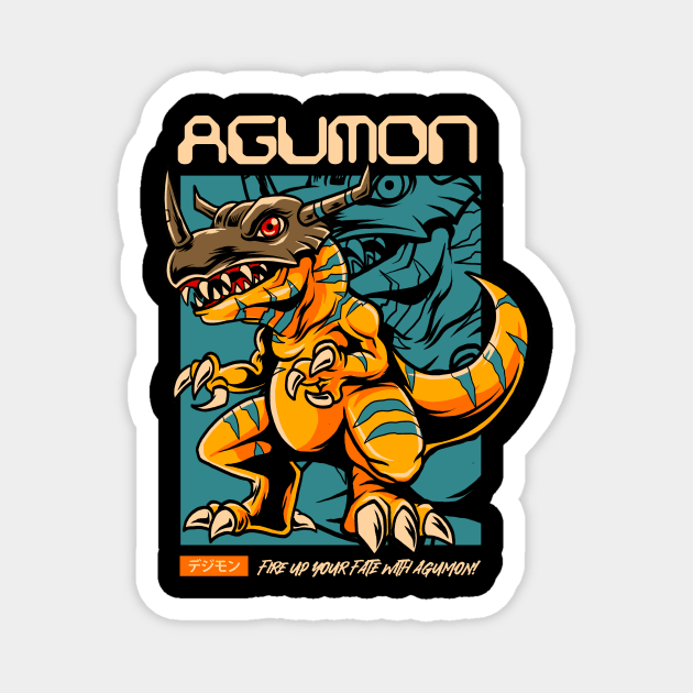 Agumon Magnet by Harrisaputra