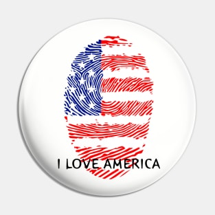 I love america Pin