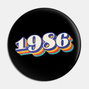 1986 Birthday Year Pin