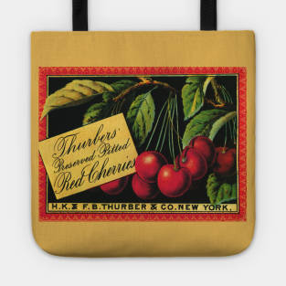 Vintage Thurbers Fruit Crate Label Tote