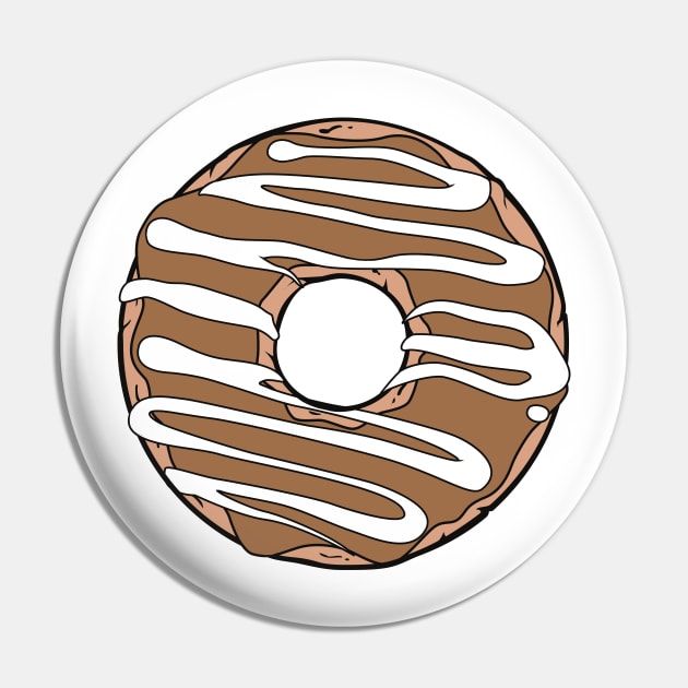 Caramel Donut, Doughnut, Glaze, Icing, Frosting Pin by Jelena Dunčević