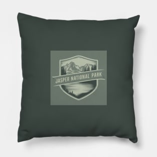 Jasper National Park Green Pillow