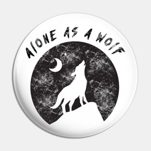 wolf t-shirt Pin