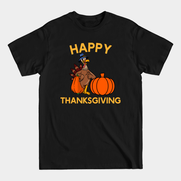 Disover Funny Happy Thanksgiving Pumpkin Turkey Day T-Shirt Gift - Thanksgiving Turkey - T-Shirt