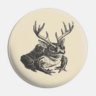 Horns, Antlers, and Frogcore: Vintage Aesthetics Meet Charming Toads and Frogs in a Quirky Design Pin