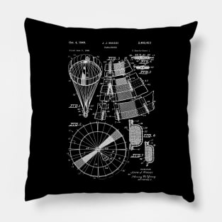Skydiving Gift Ideas Parachute Patent Invention Pillow