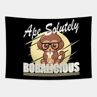 Ape Salutely Bobalicious Boba tea lover Tapestry