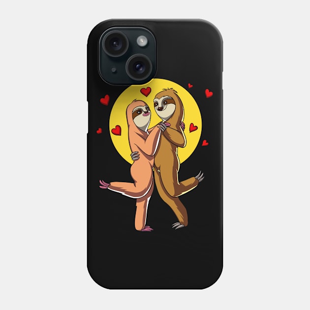 Cute Sloth Couple Phone Case by underheaven