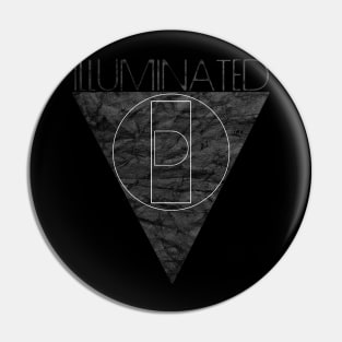 ILLUMINATED VOID - logo - Esoteric Electro Black Ambient Pin