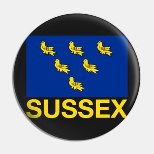 Sussex County Flag - England Pin