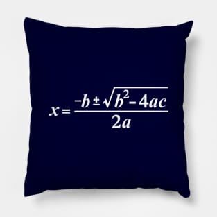 Quadratic Formula Algebra Math Pillow