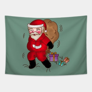 Santa sends happiness Tapestry