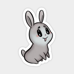 Cute Rabbit Drawing Magnet