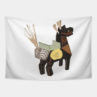 Cute Japanese Horse Kawaii Samurai Horse Tapestry