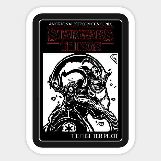 Tie Fighter Pilot Star Wars Sticker Teepublic