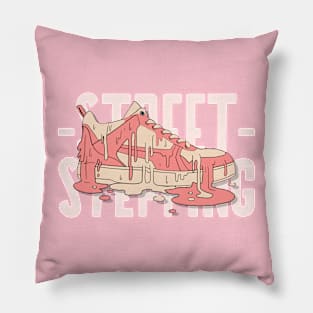 melting shoes street wear art Pillow