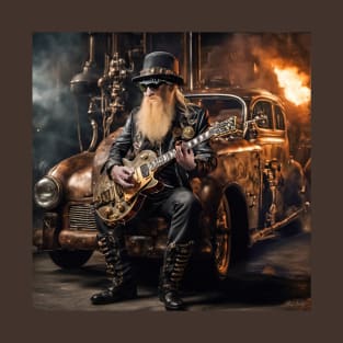 Billy Gibbons Steampunk T-Shirt