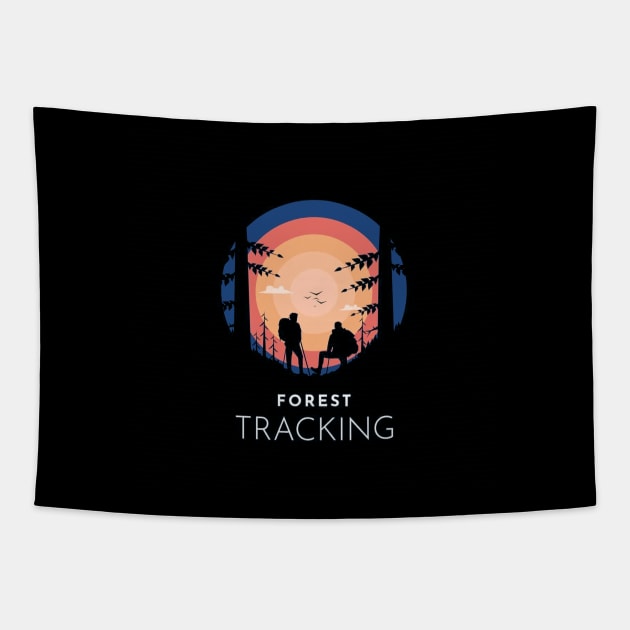 forest tracking Tapestry by elenaartits