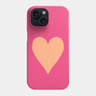 Peach Fuzz Heart Pantone Color of the Year 2024 Phone Case