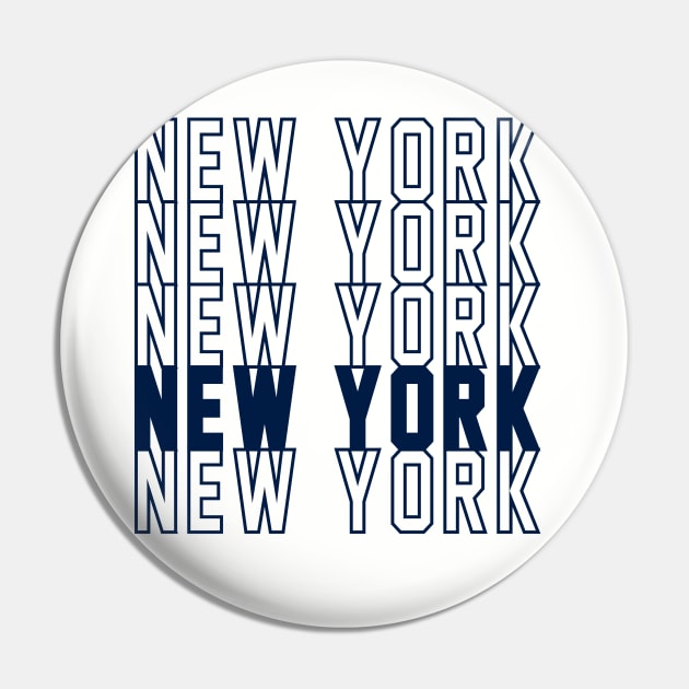 New York Pin by Throwzack