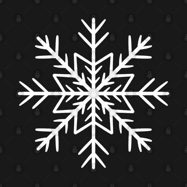 Simple white snowflake by SRSigs