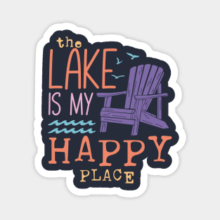 The Lake is My Happy Place Magnet