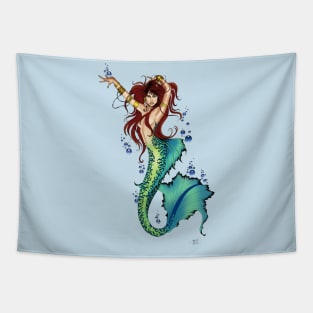 Mermaid Bubbles Tapestry