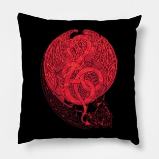 YORMUNGANDR-RED Pillow