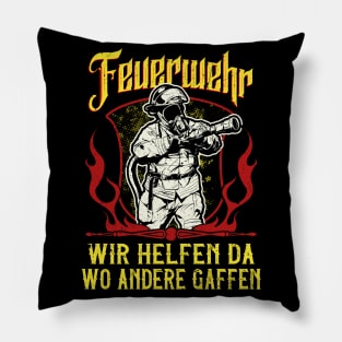 Feuerwehr Spruch Retter Pillow