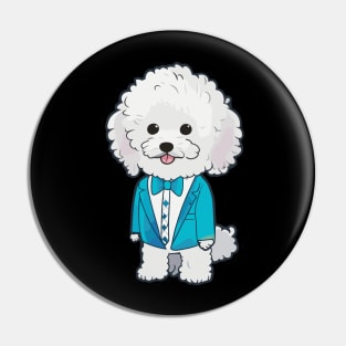 Dog in a Suit Pin