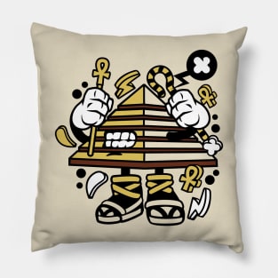 Angry egyptian pyramid Pillow