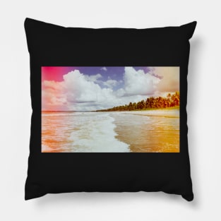 Pristine Brazilian Beach Shot on Film Pillow