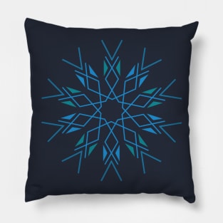 Geometric Snowflake 1 Pillow