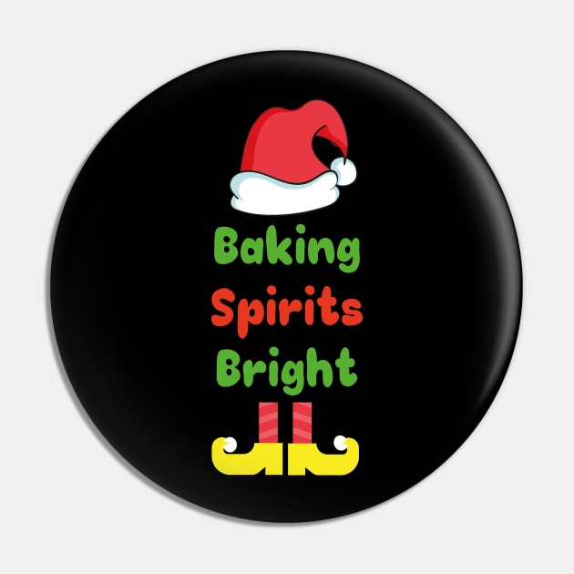 Elf - Baking Spirits Bright Christmas Baking Pin by ScrewpierDesign