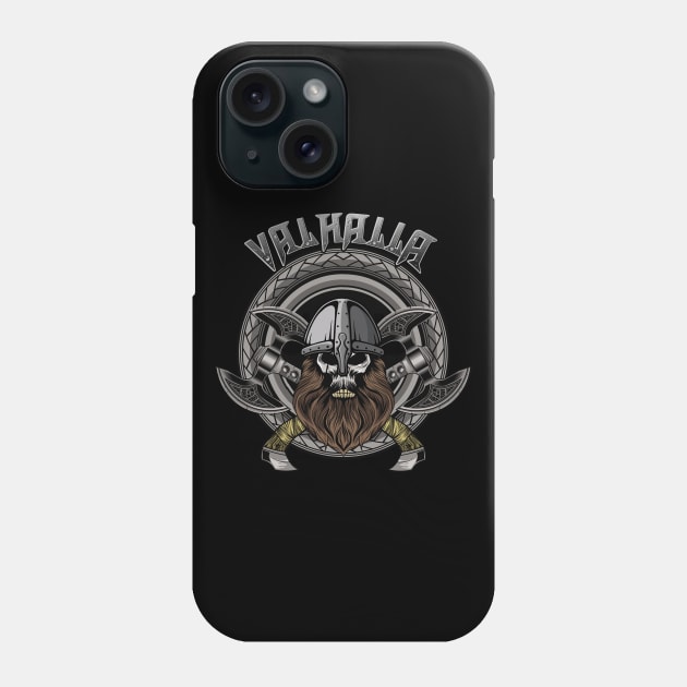 Valhalla warrior Phone Case by Deathrocktee