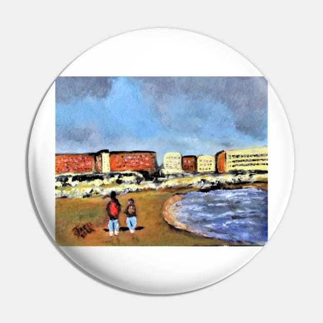 Mergellina Beach Walk Pin by cjkell