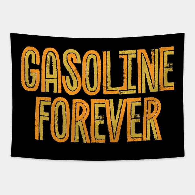 Gasoline Forever - retro fun Tapestry by SUMAMARU