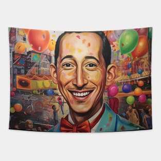 Pee Wee Herman in heaven - art 16 Tapestry