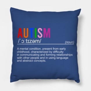 Autism Awareness Noun Definition, Autism Puzzle, Autism Mom, Autism Support Pillow